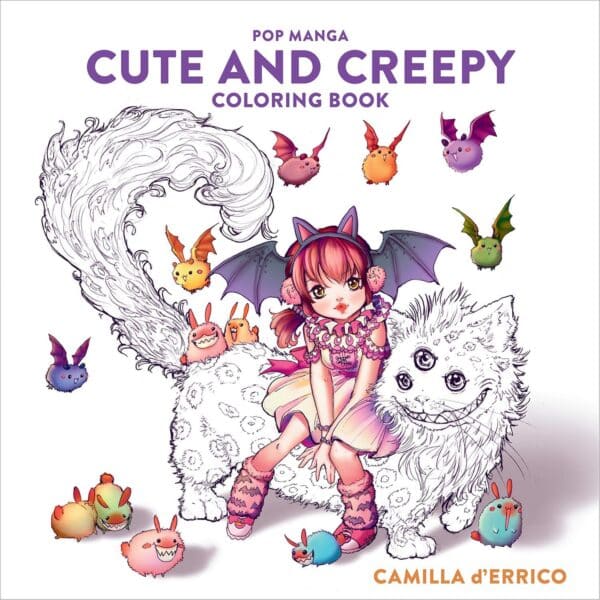 Cute and Creepy Coloring Book